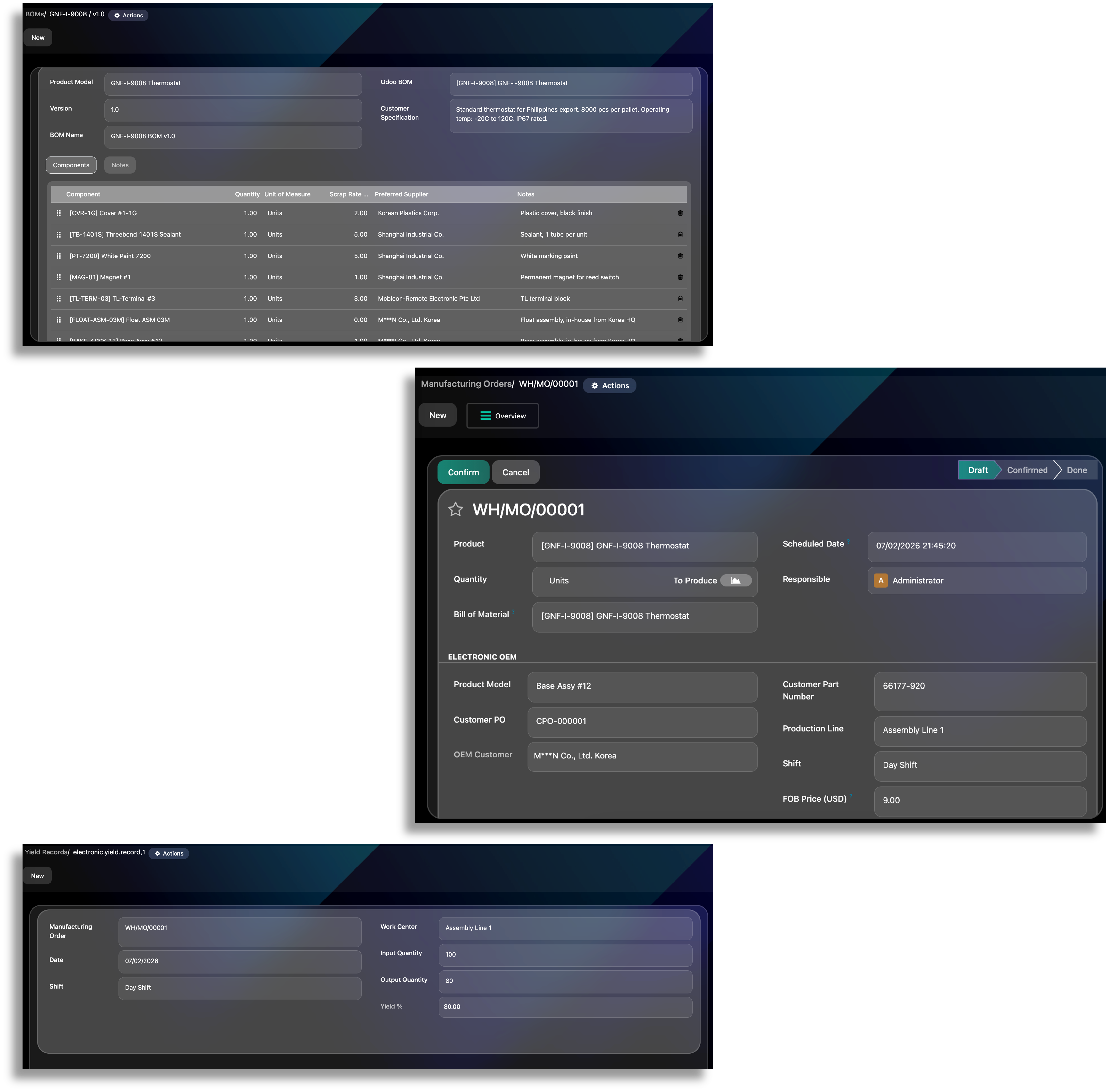 Production & QC Screenshot